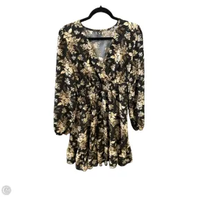 Dress Casual Short By Shein In Floral Print, Size: 1x