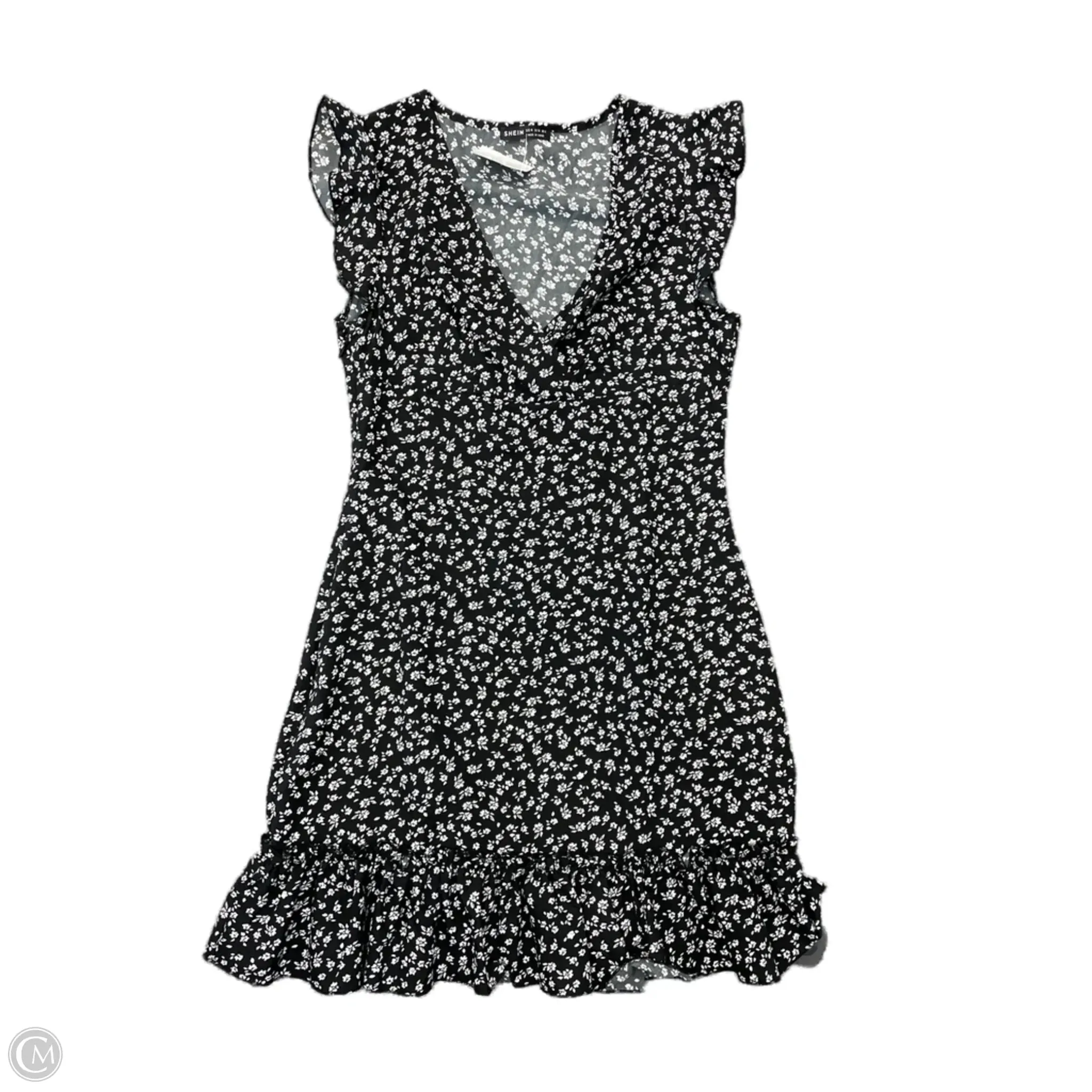 Dress Casual Short By Shein In Floral Print, Size: M