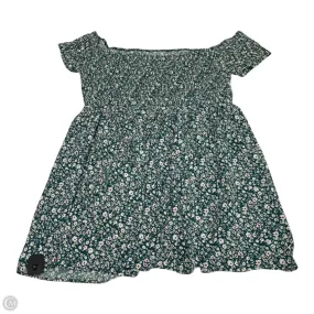 Dress Casual Short By Shein In Green & White, Size: 4x