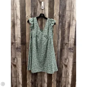 Dress Casual Short By Shein In Green & White, Size: M