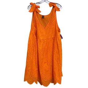 Dress Casual Short By Shein In Orange, Size:L