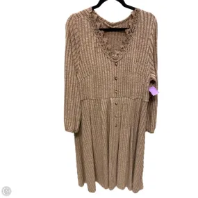 Dress Casual Short By Shein In Tan, Size: 4x
