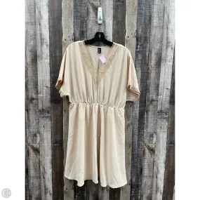 Dress Casual Short By Shein In Tan, Size: Xl