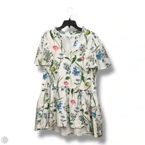 Dress Casual Short By Sugar Lips In Floral Print, Size: Xl