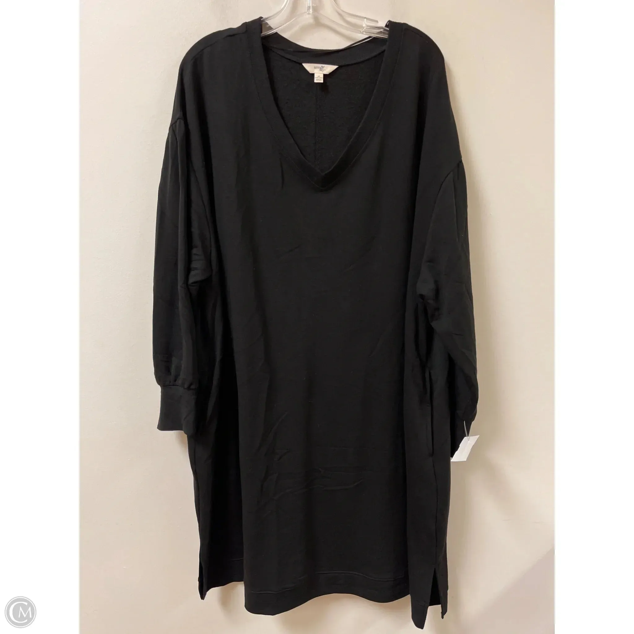 Dress Casual Short By Terra & Sky In Black, Size: 2x
