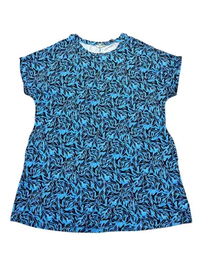 Dress Casual Short By Terra & Sky In Blue, Size:2X
