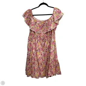 Dress Casual Short By Terra & Sky In Floral Print, Size: 2x