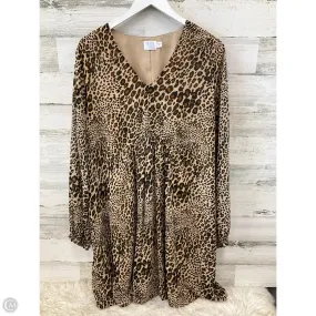 Dress Casual Short By Time And Tru In Animal Print, Size: Xl