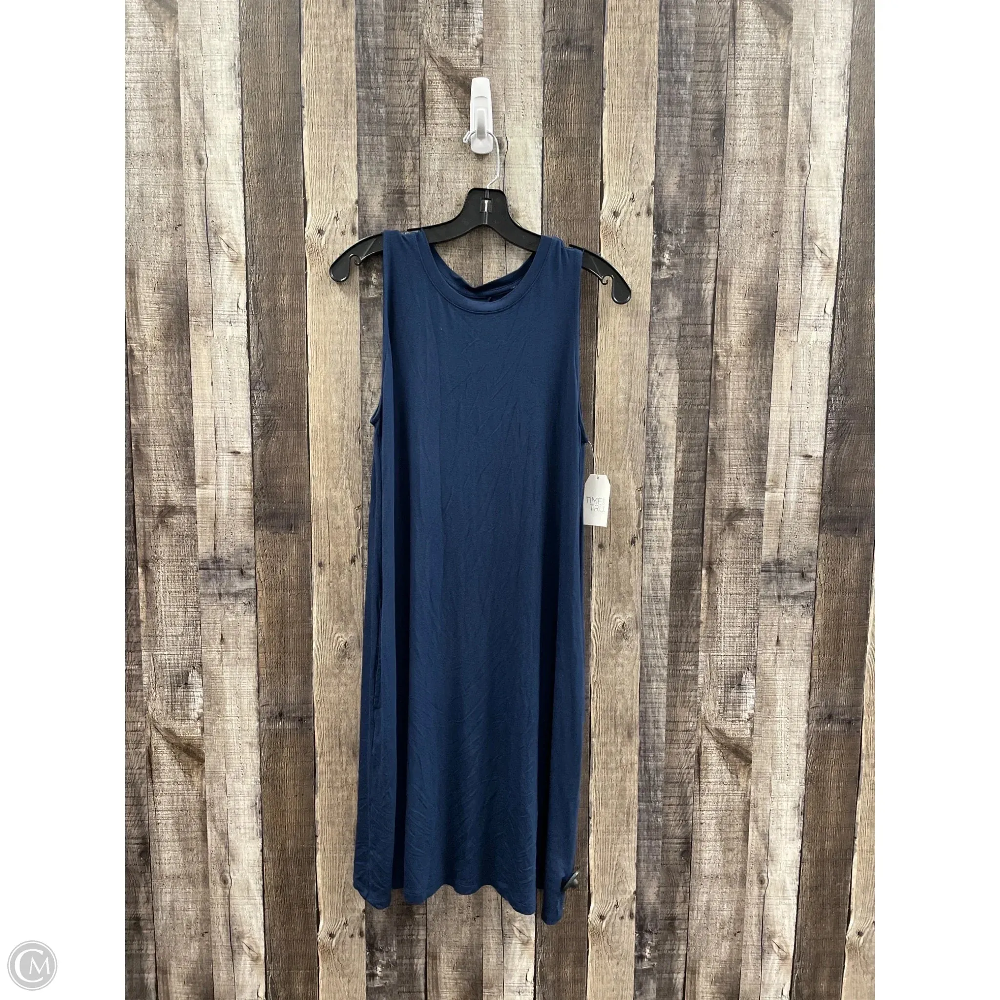 Dress Casual Short By Time And Tru In Blue, Size: L
