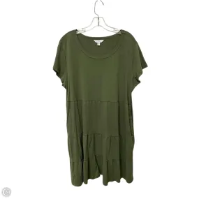 Dress Casual Short By Time And Tru In Green, Size: Xl