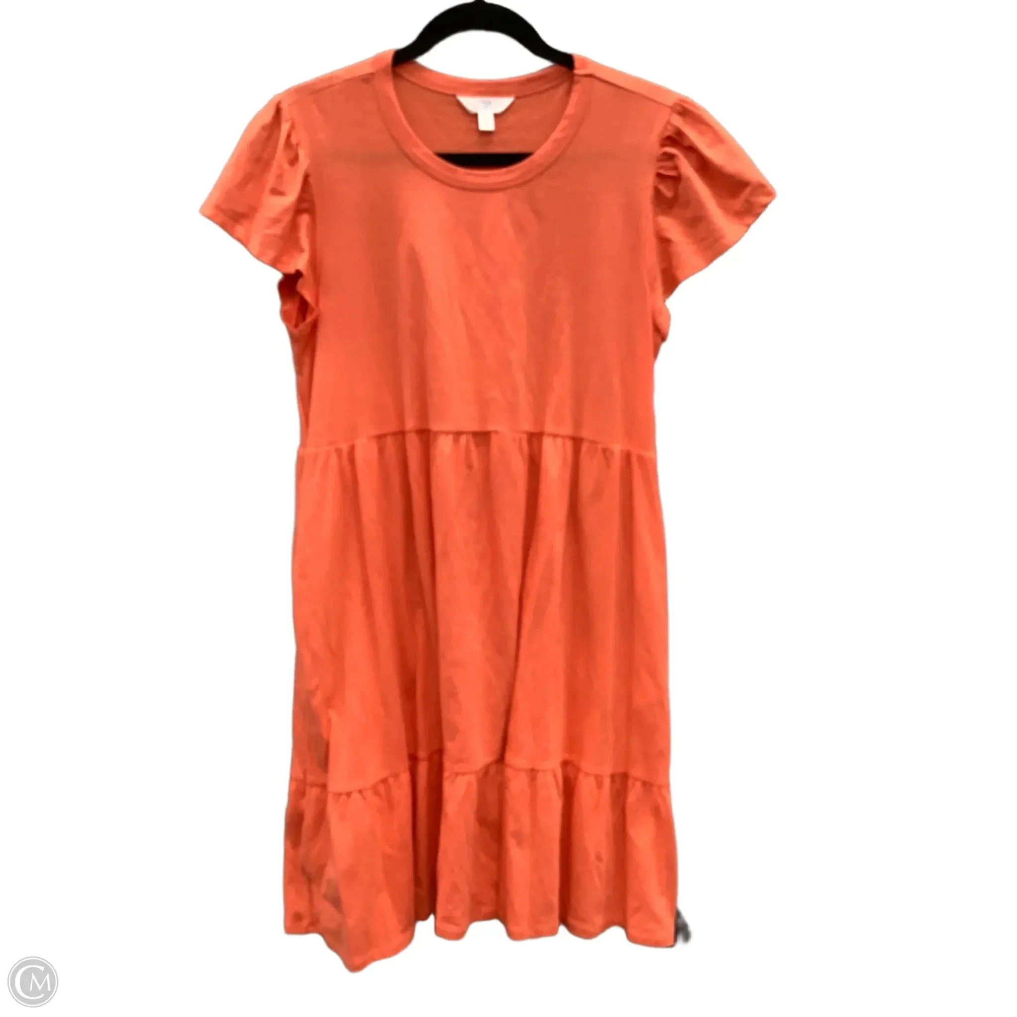 Dress Casual Short By Time And Tru In Orange, Size: S