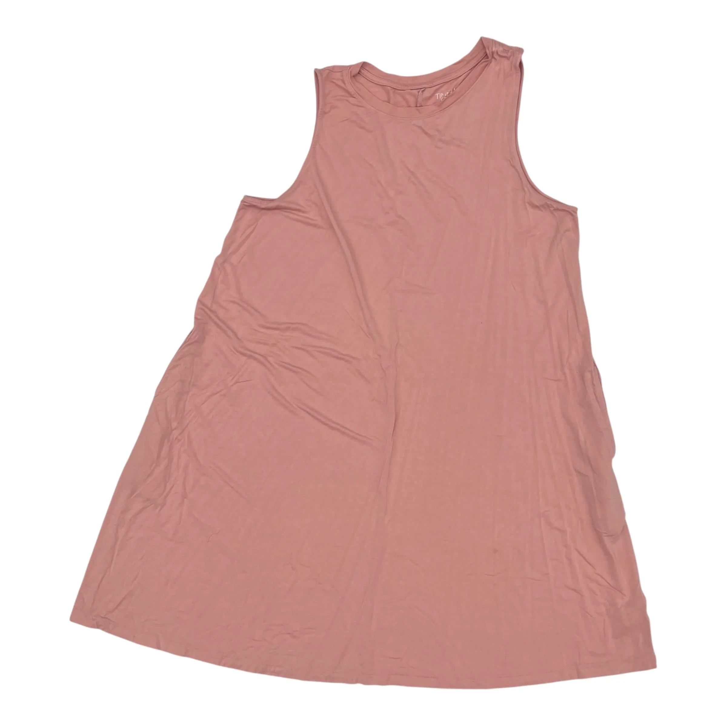 Dress Casual Short By Time And Tru In Pink, Size:Xxl