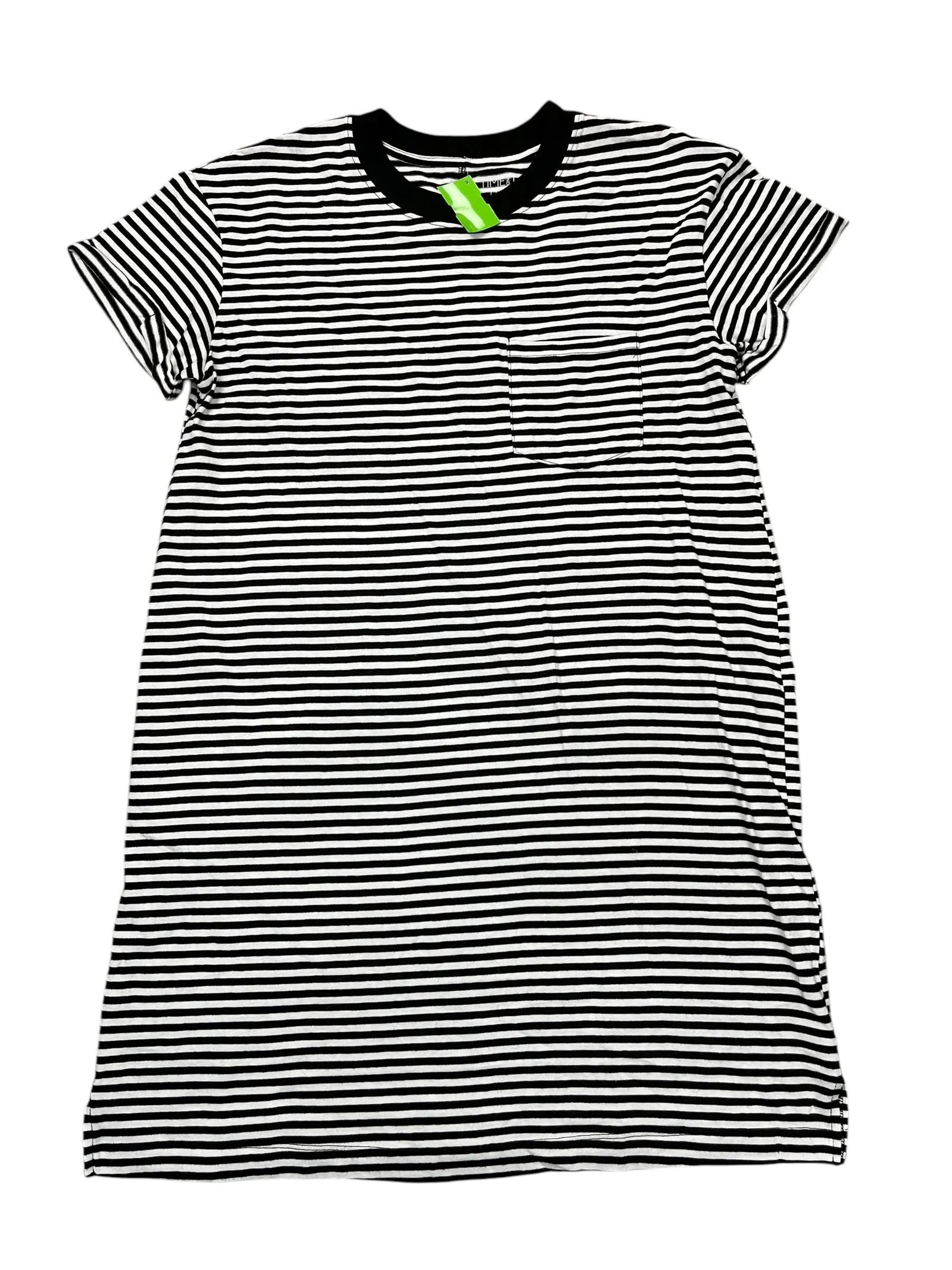 Dress Casual Short By Time And Tru In Striped Pattern, Size:M