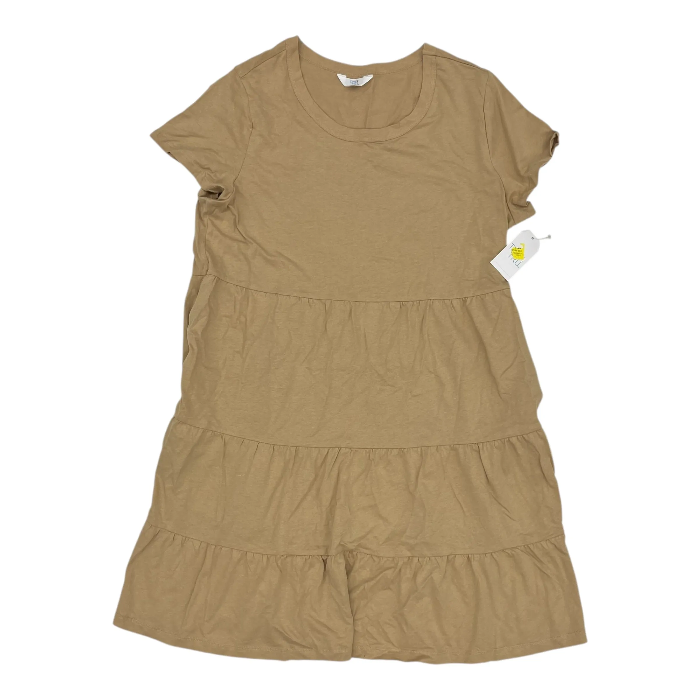 Dress Casual Short By Time And Tru In Tan, Size:L