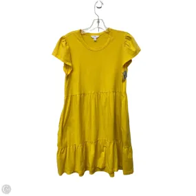 Dress Casual Short By Time And Tru In Yellow, Size: M