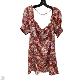 Dress Casual Short By Trixxi In Floral Print, Size: L