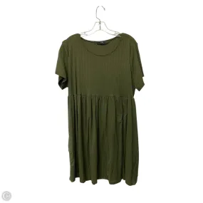 Dress Casual Short By Vibe In Green, Size: 2x