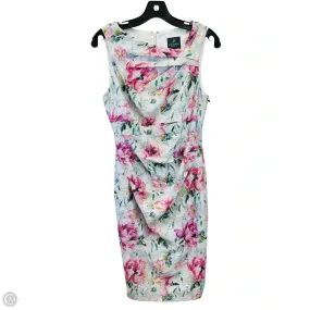 Dress Designer By Adrianna Papell In Floral Print, Size: S