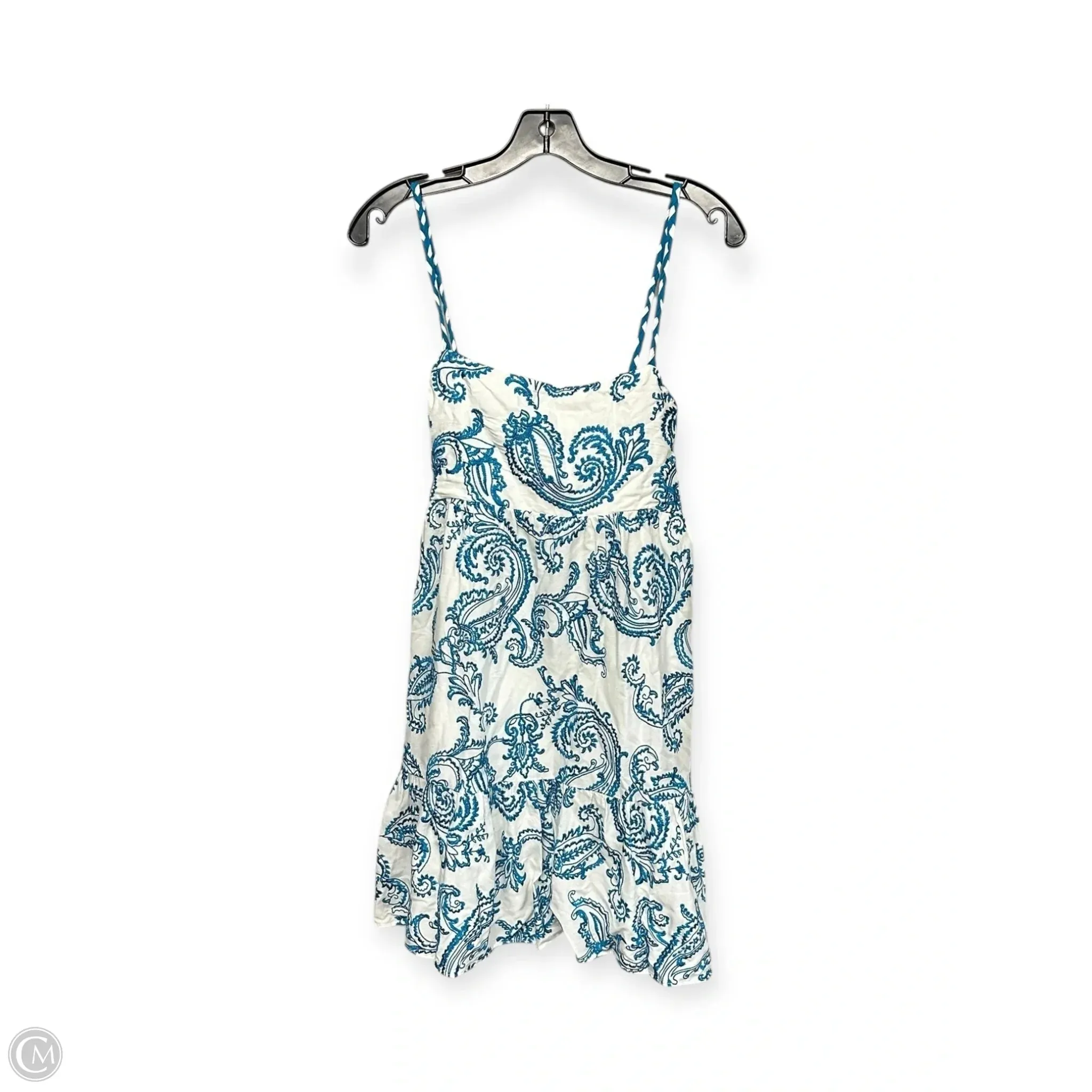 Dress Designer By Alice   Olivia In Blue & White, Size: 4