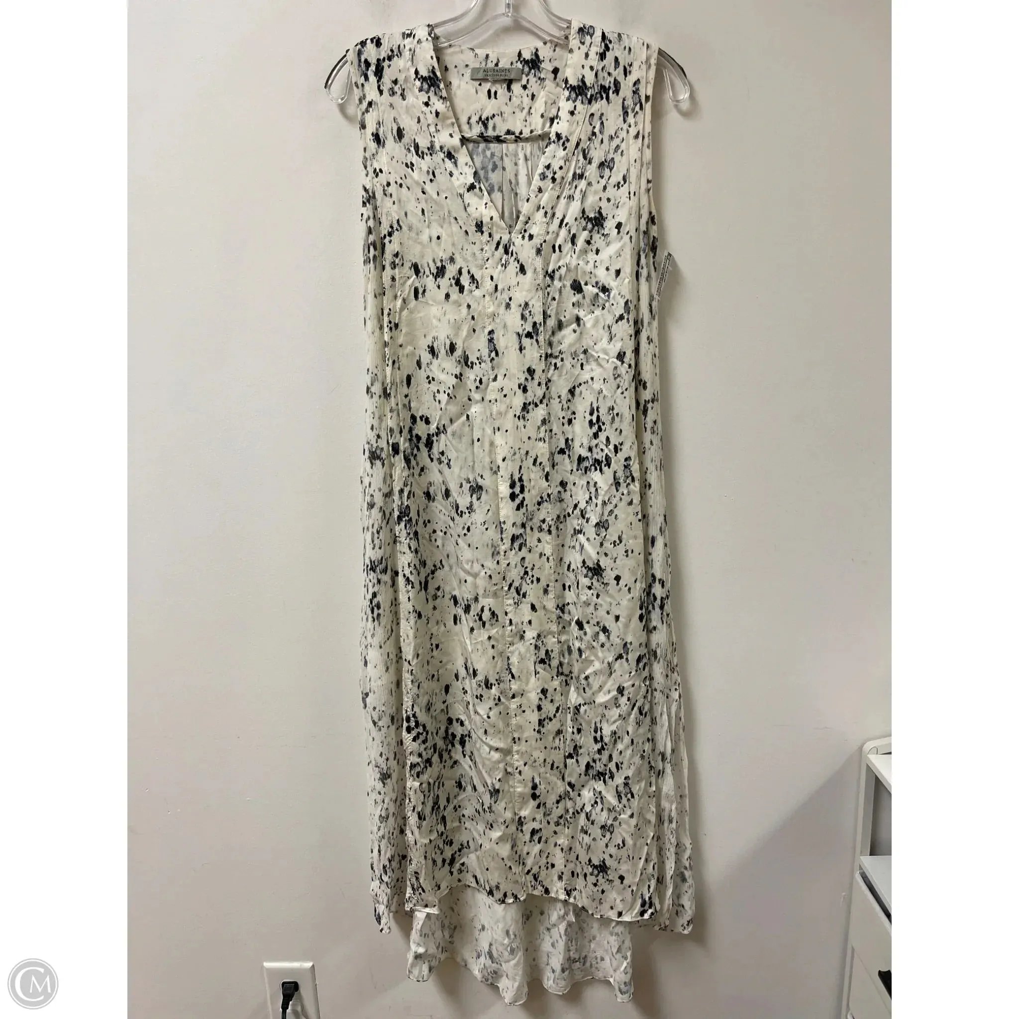 Dress Designer By All Saints In Cream, Size: Xxs