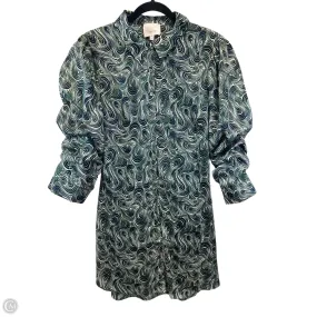 Dress Designer By Cinq a Sept In Green & White, Size: M