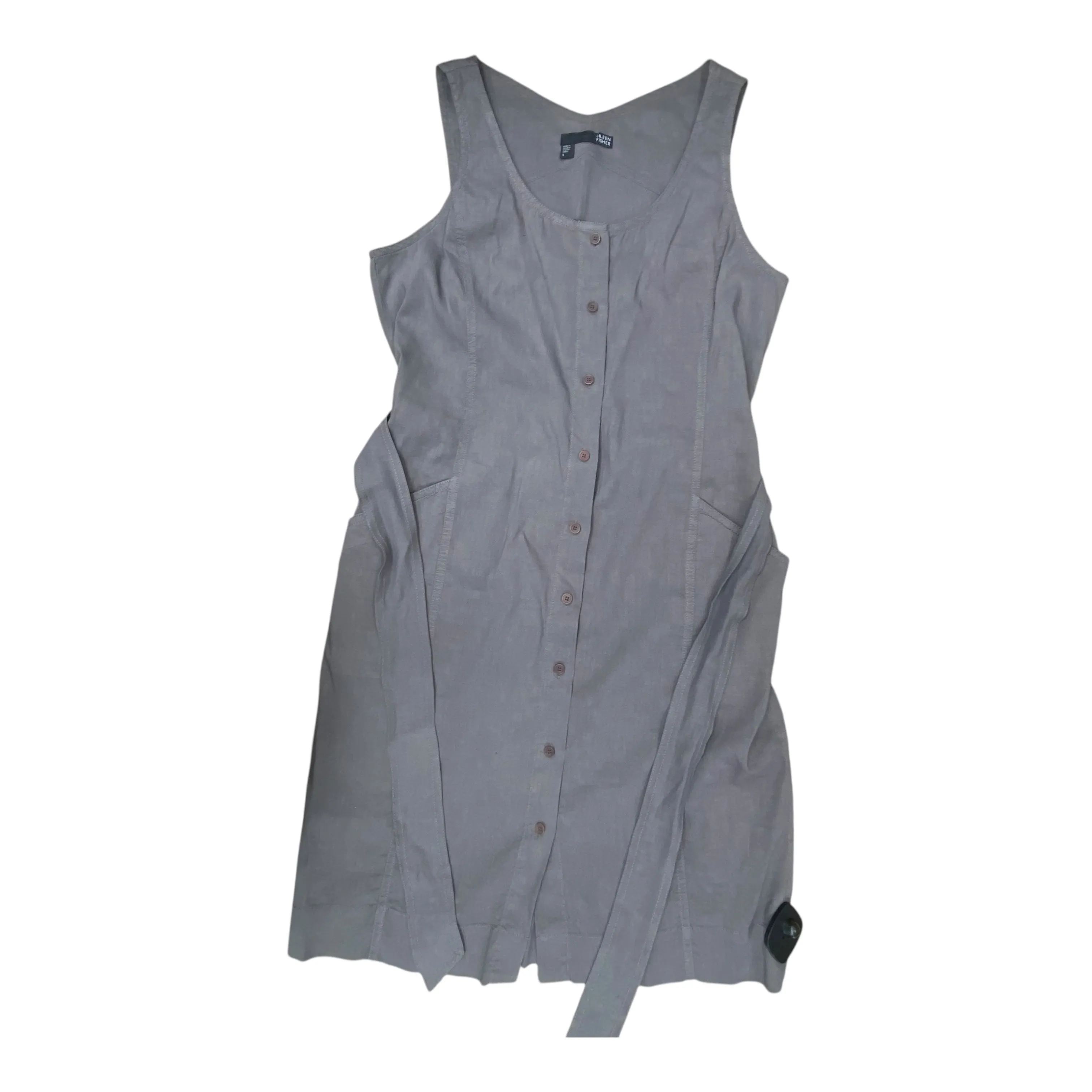 Dress Designer By Eileen Fisher In Grey, Size:S