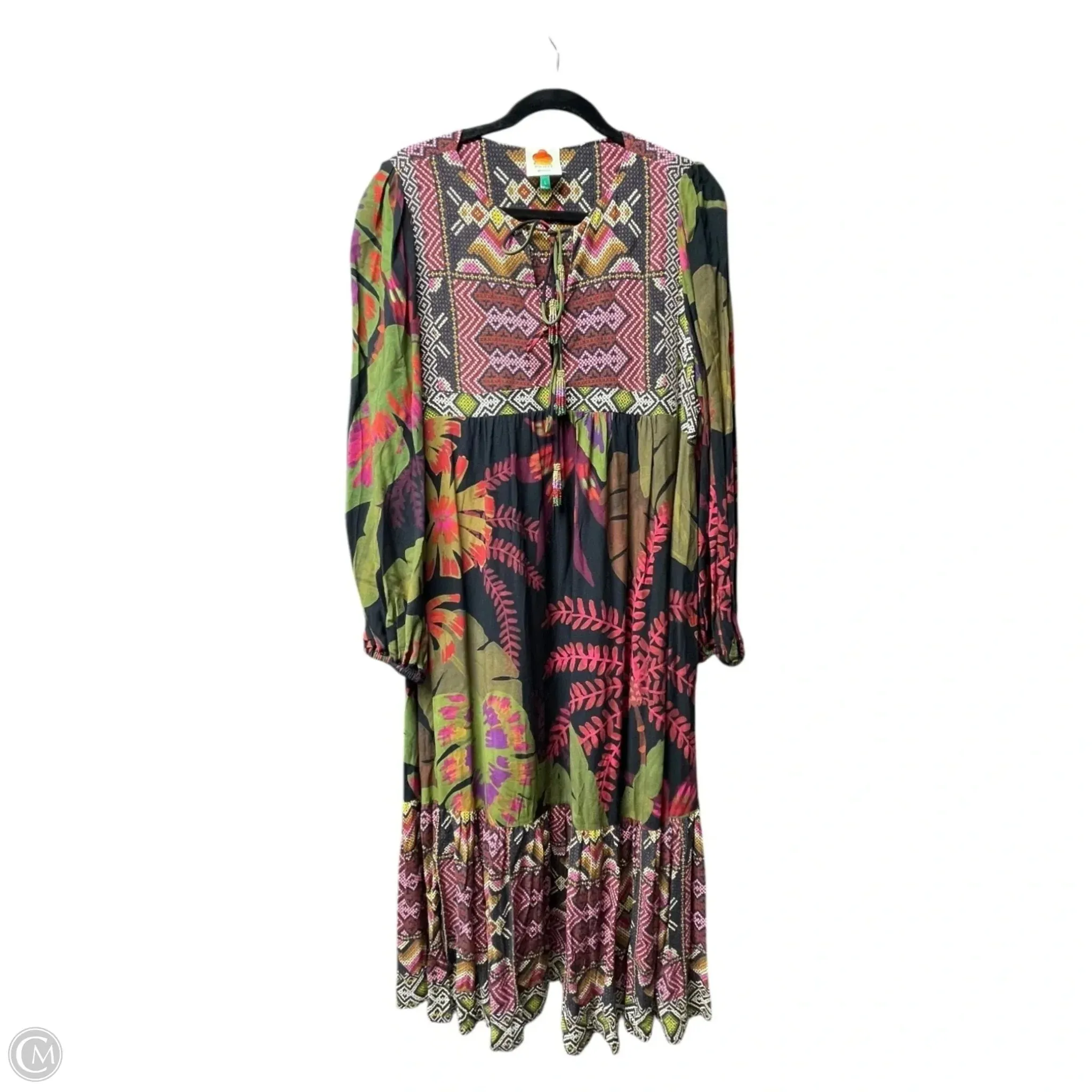 Dress Designer By Farm Rio In Multi-colored, Size: L