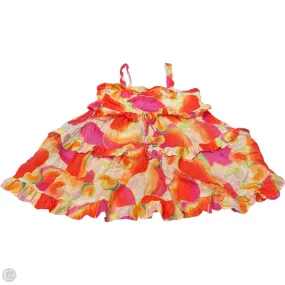 Dress Designer By Farm Rio In Orange & Pink, Size: M