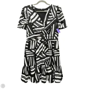 Dress Designer By Karl Lagerfeld In Black & White, Size: 10