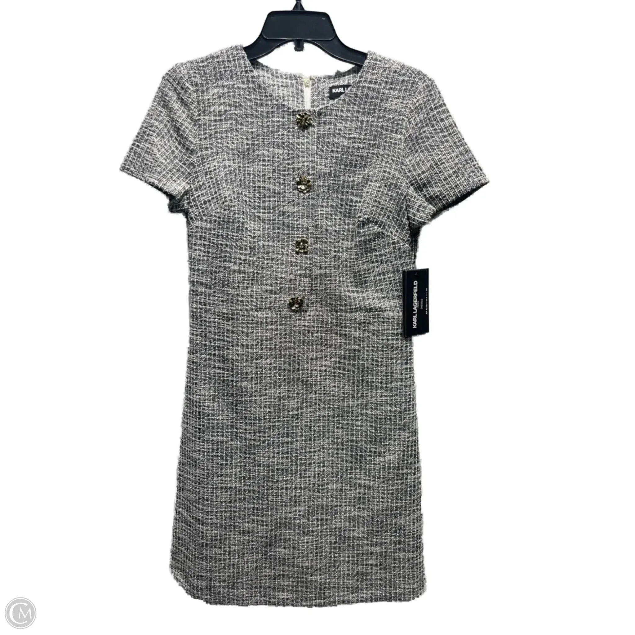 Dress Designer By Karl Lagerfeld In Black & White, Size: 6