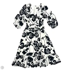 Dress Designer By Karl Lagerfeld In Black & White, Size: M