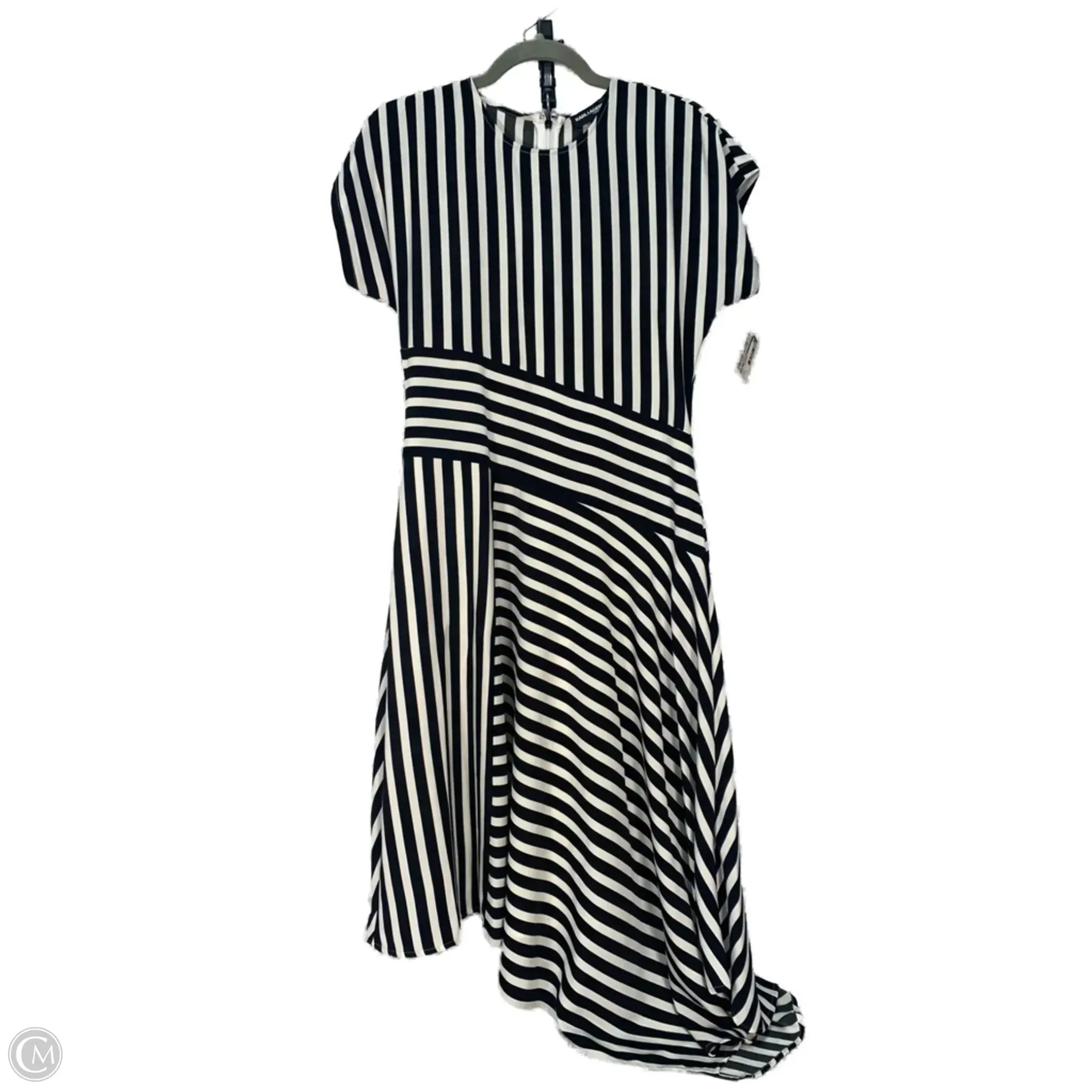 Dress Designer By Karl Lagerfeld In Black & White, Size: Xs