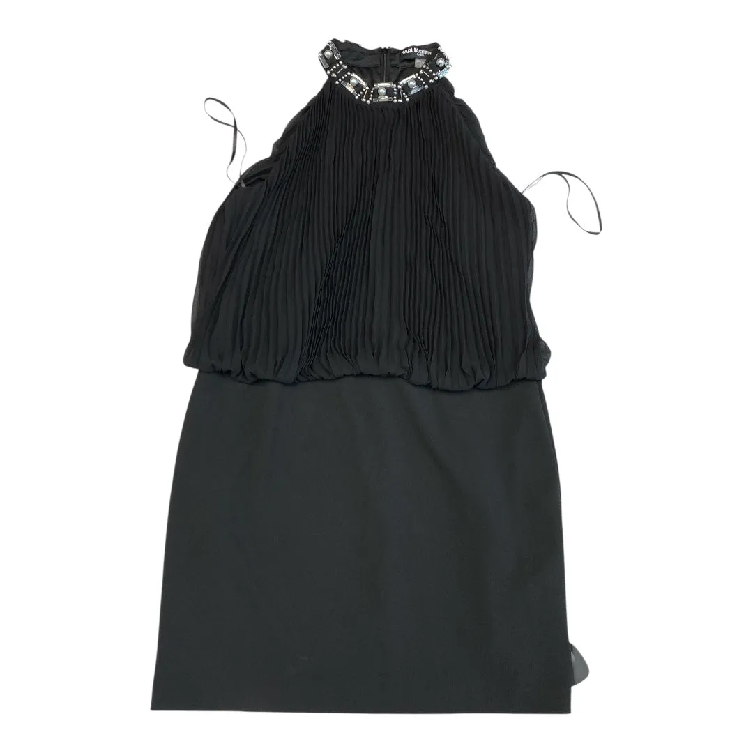 Dress Designer By Karl Lagerfeld In Black, Size:12