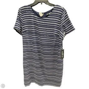 Dress Designer By Karl Lagerfeld In Blue & White, Size: 12