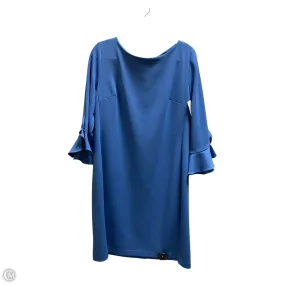 Dress Designer By Karl Lagerfeld In Blue, Size: Xl