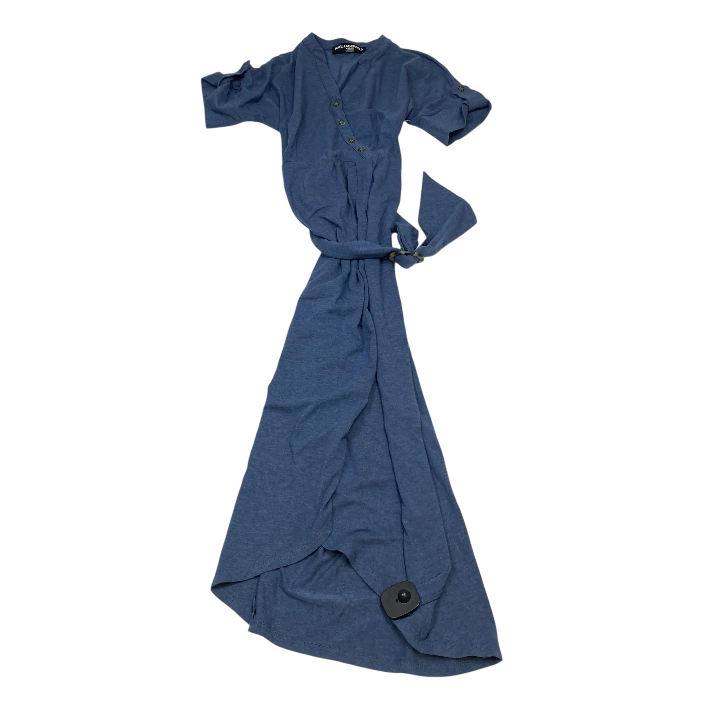 Dress Designer By Karl Lagerfeld In Blue, Size:S