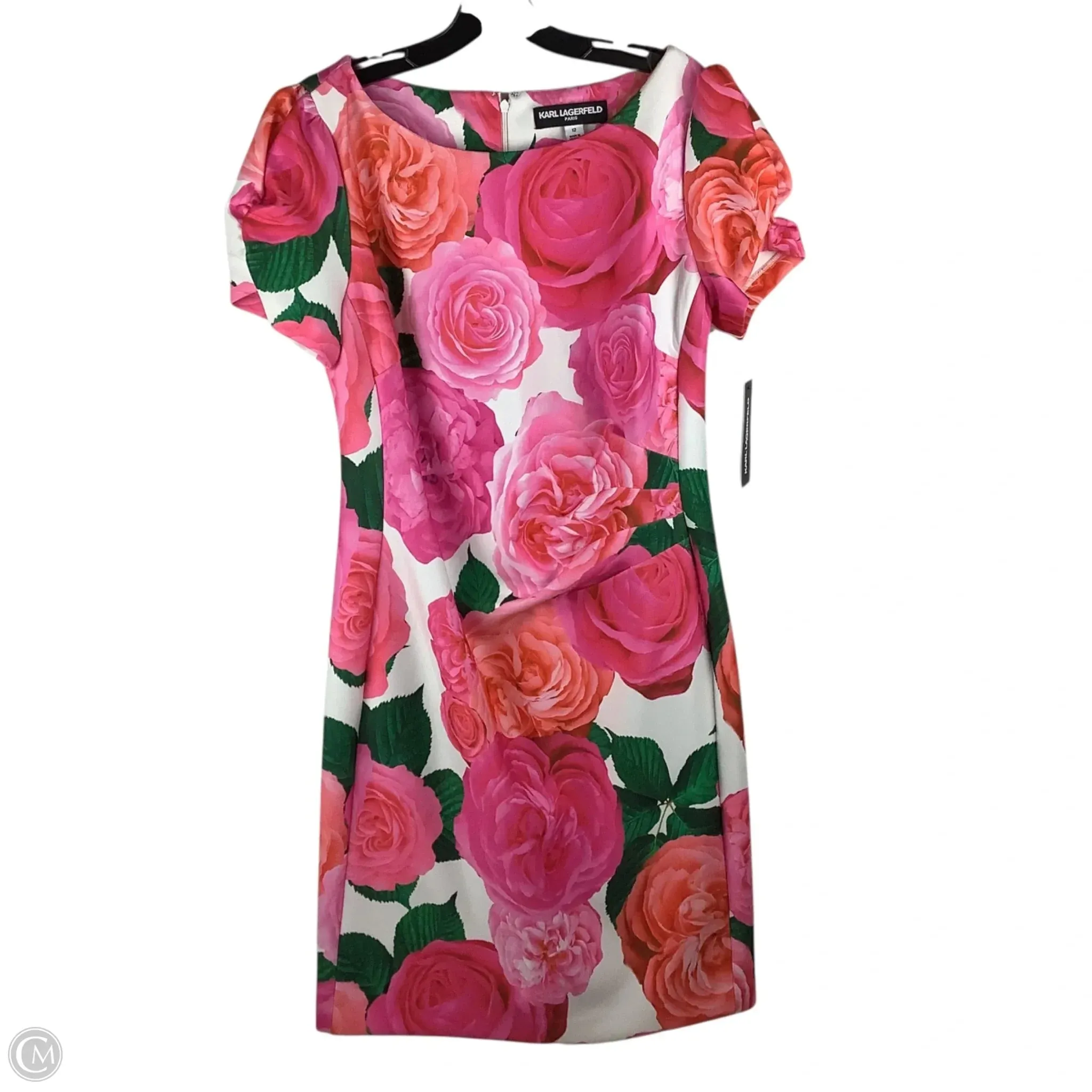 Dress Designer By Karl Lagerfeld In Floral Print, Size: 12
