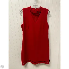Dress Designer By Karl Lagerfeld In Red, Size: M