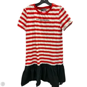 Dress Designer By Karl Lagerfeld In Striped Pattern, Size: M