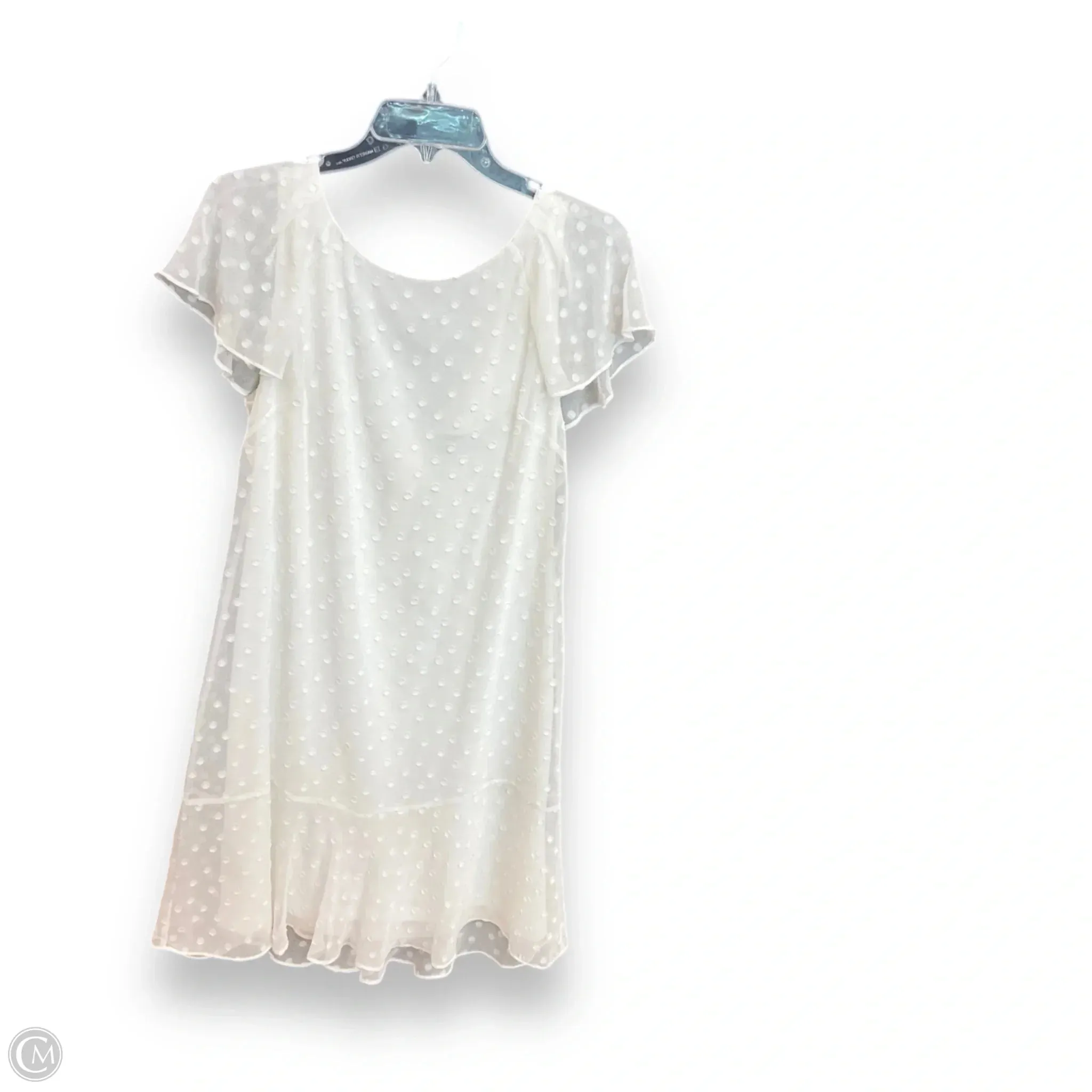 Dress Designer By Karl Lagerfeld In White, Size: M