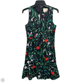 Dress Designer By Kate Spade In Black & Green, Size: 4