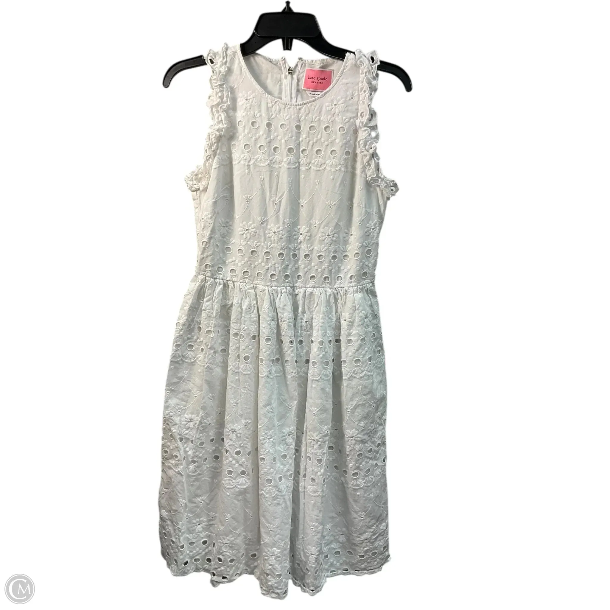 Dress Designer By Kate Spade In White, Size: 4
