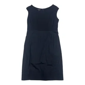 Dress Designer By Lafayette 148 In Navy, Size:M
