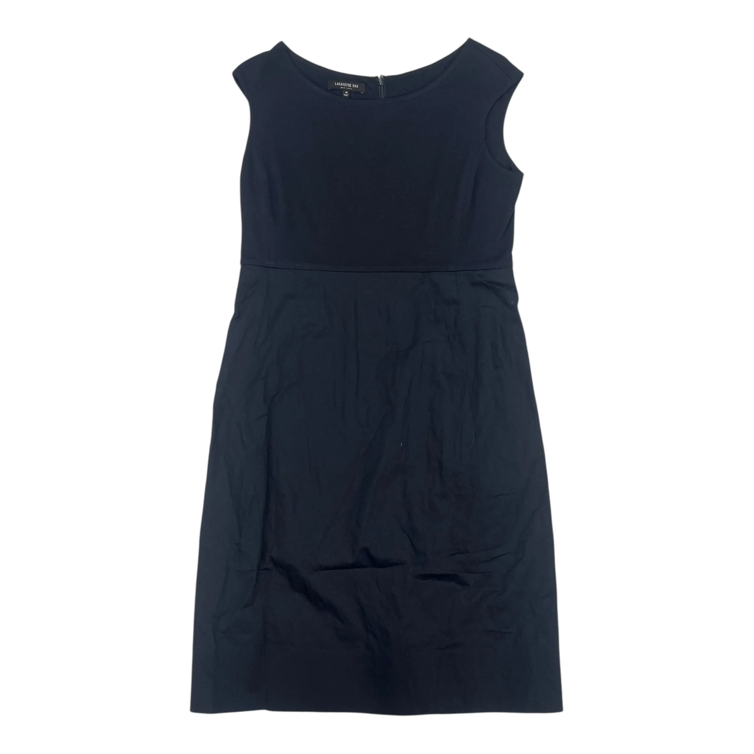 Dress Designer By Lafayette 148 In Navy, Size:M