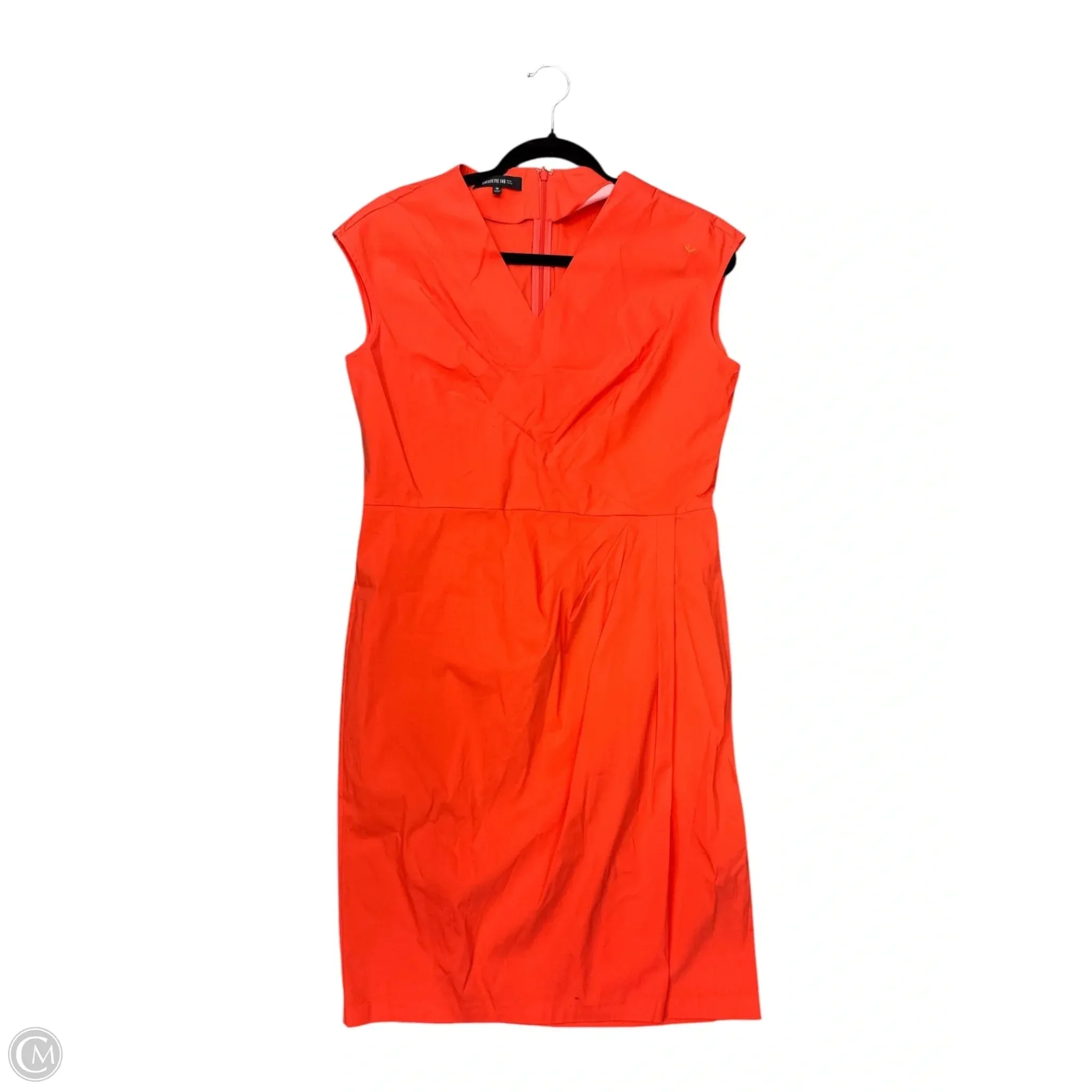 Dress Designer By Lafayette 148 In Orange, Size: 10