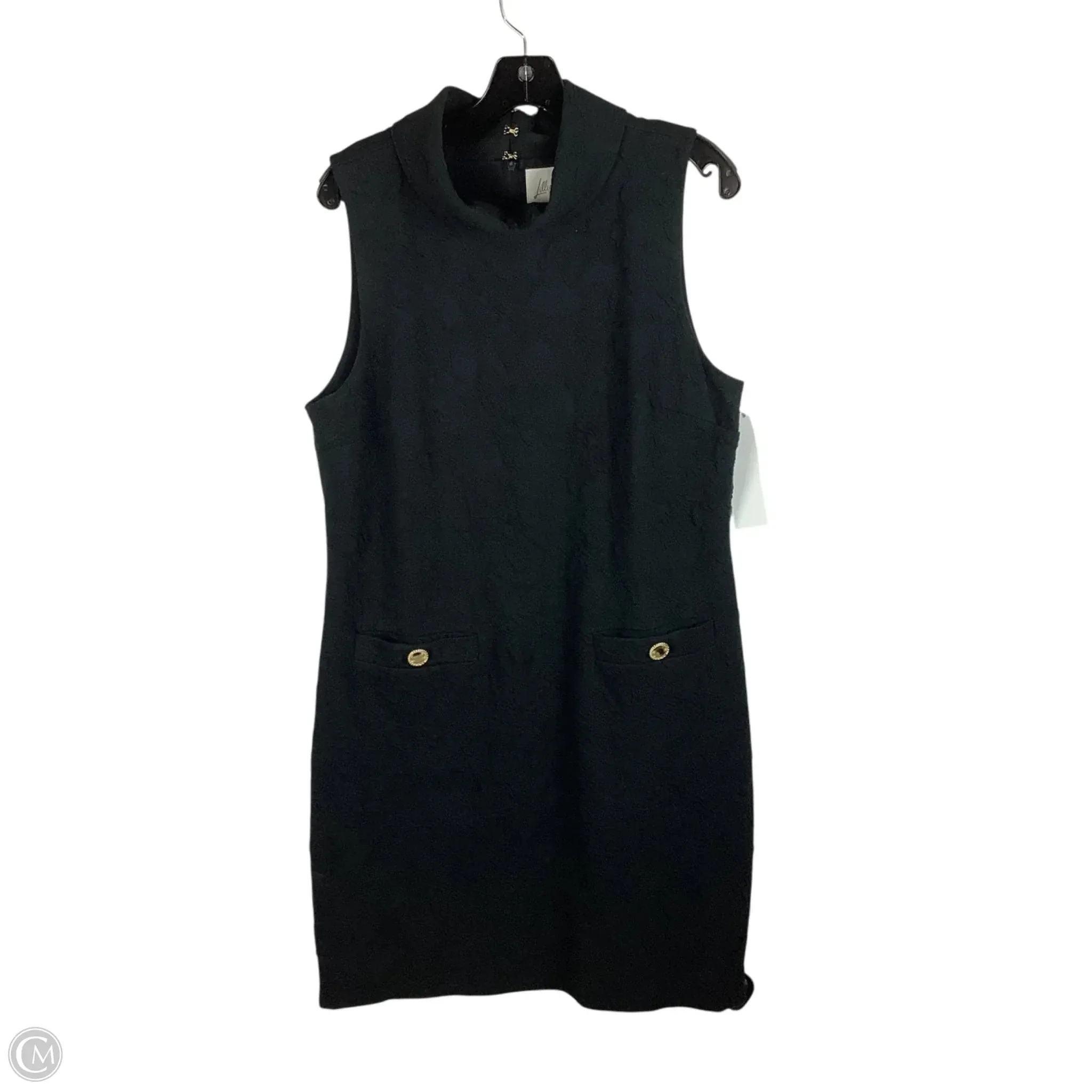 Dress Designer By Lilly Pulitzer In Black, Size: L