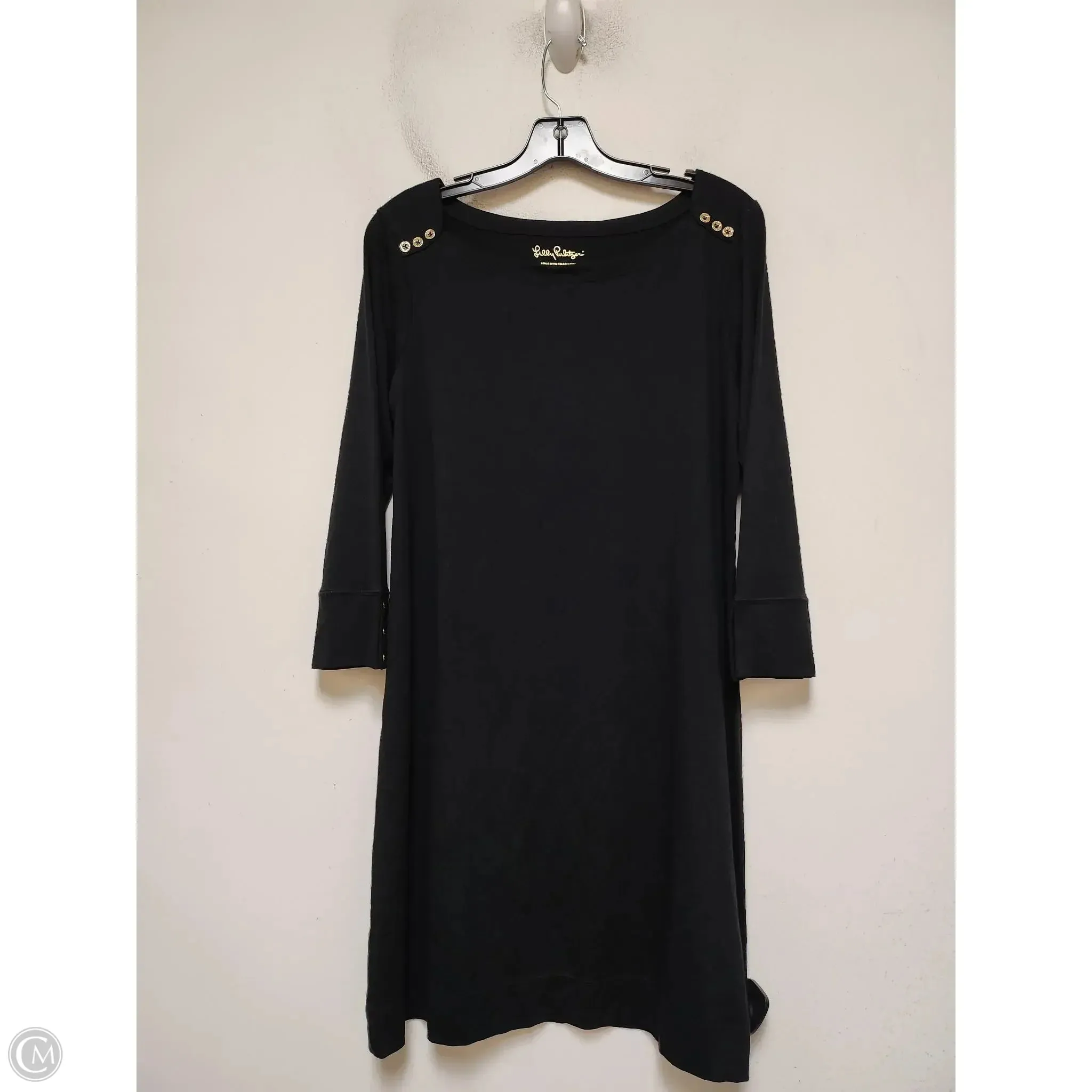 Dress Designer By Lilly Pulitzer In Black, Size: L