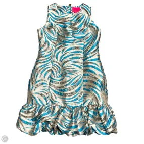 Dress Designer By Lilly Pulitzer In Blue & Gold, Size: S