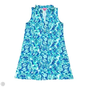 Dress Designer By Lilly Pulitzer In Blue & Green, Size: L