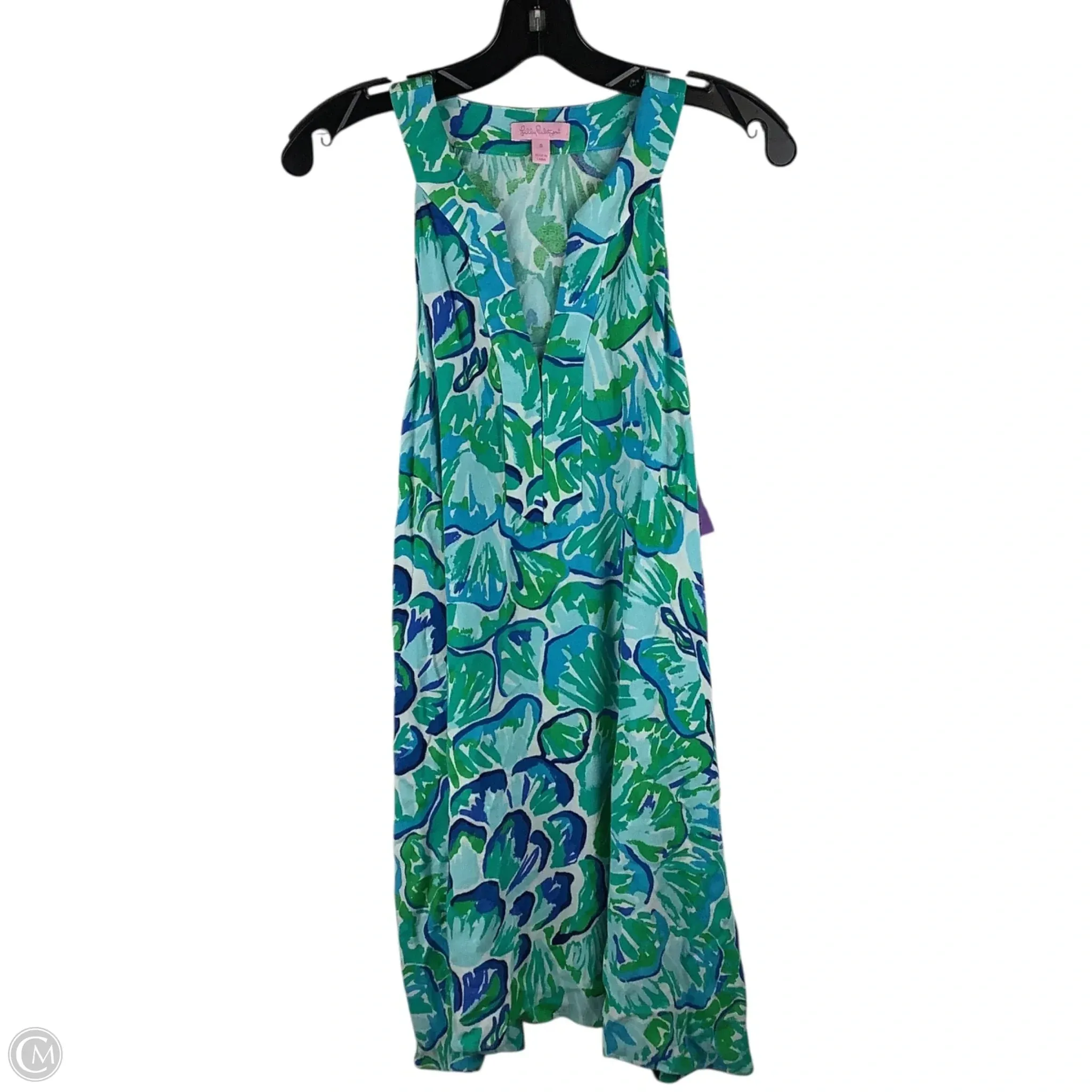 Dress Designer By Lilly Pulitzer In Blue & Green, Size: S